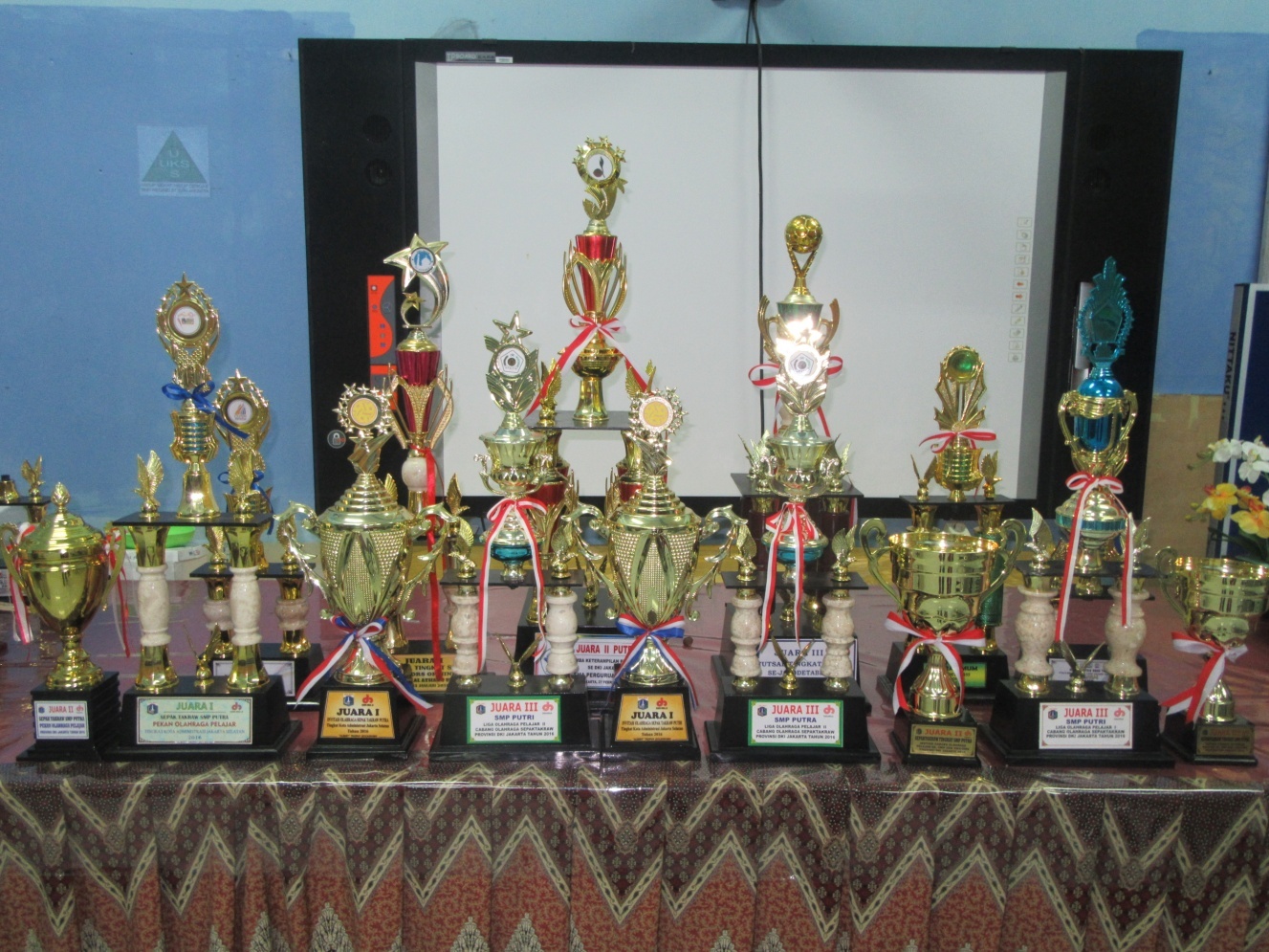 Kumpulan Piala Penghargaan Sepaktakraw Tingkat Pelajar DKI Jakarta